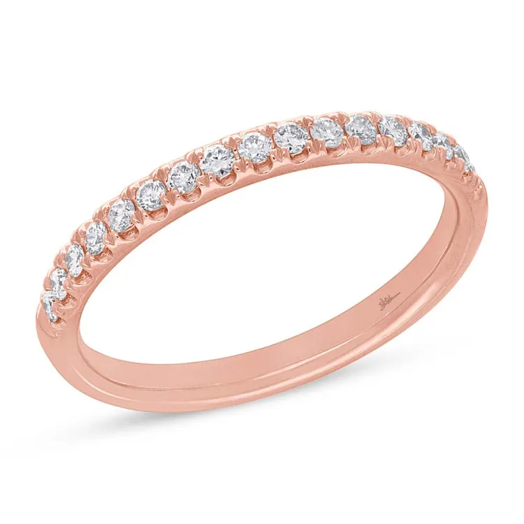 0.25ct 14k Rose Gold Diamond Lady's Band