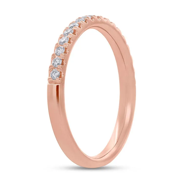 0.25ct 14k Rose Gold Diamond Lady's Band