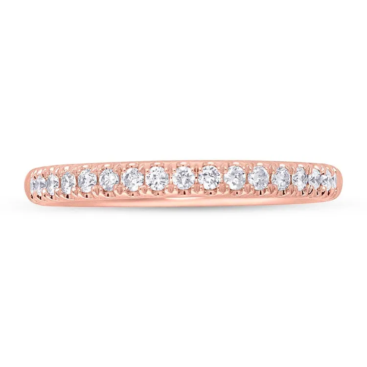 0.25ct 14k Rose Gold Diamond Lady's Band