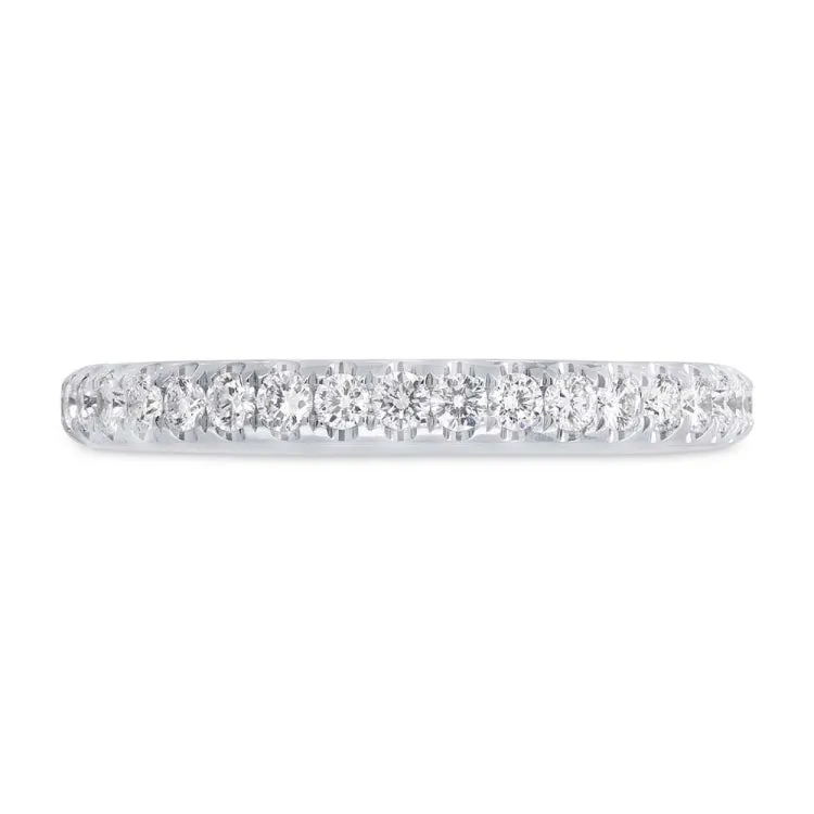 0.40ct 14k White Gold Diamond Lady's Band Size 5.25