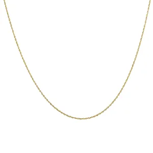 14K Yellow Gold 20" Rope Chain With Spring Ring Clasp