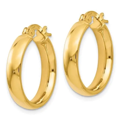 14k Yellow Gold Polished Earrings