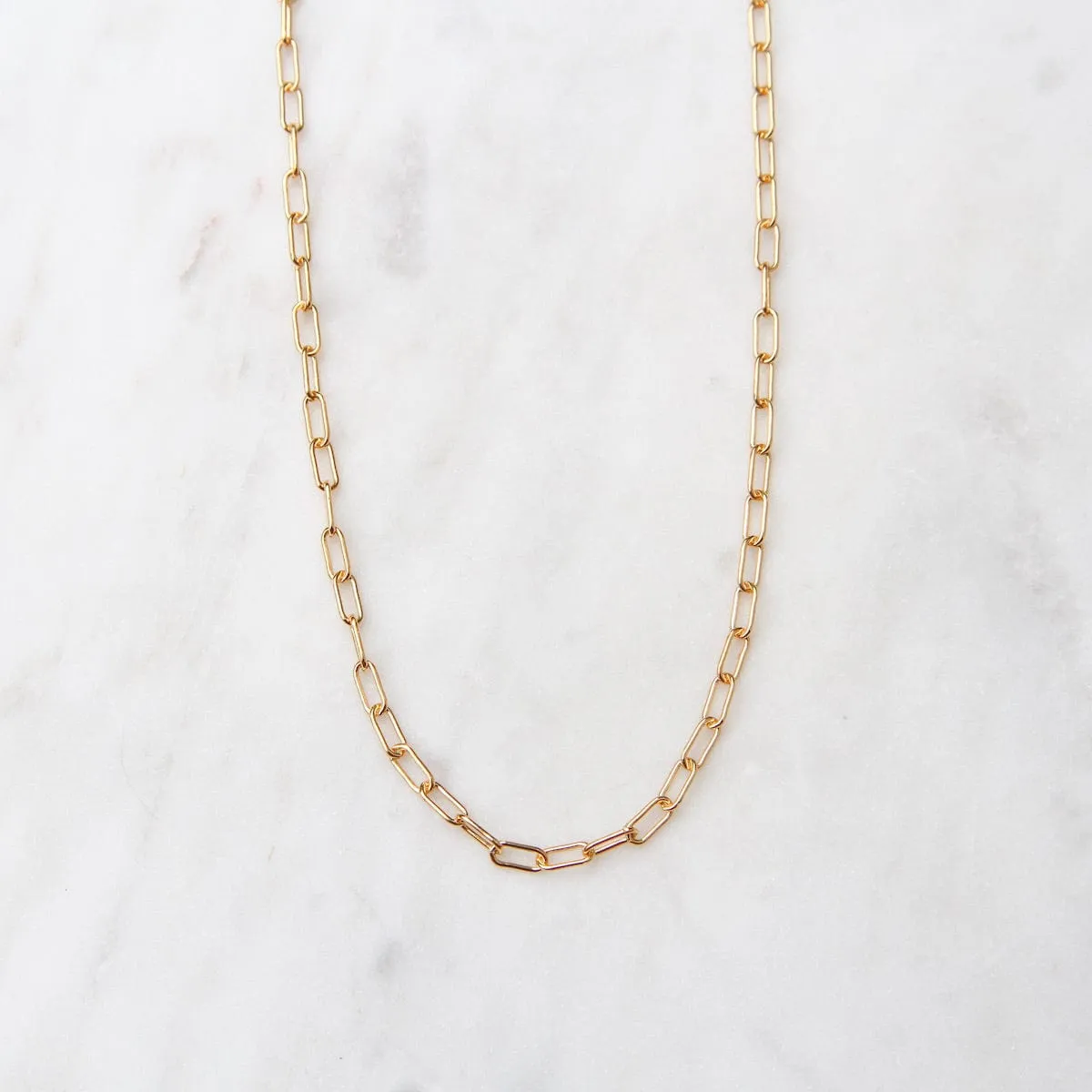 16" Gold Filled Round Drawn Cable Chain