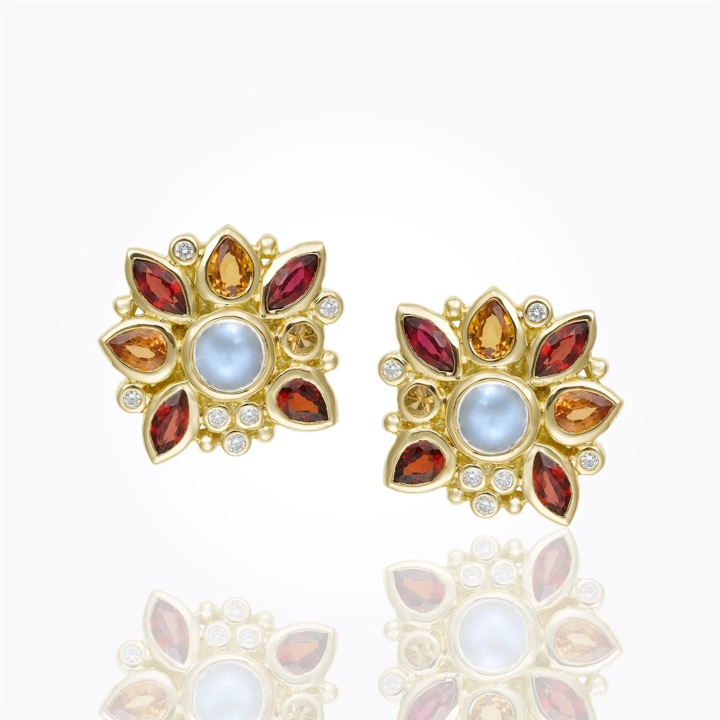 18K Anima Cluster Earrings