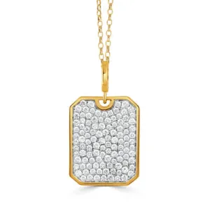 18K Yellow Gold Diamond Pendant