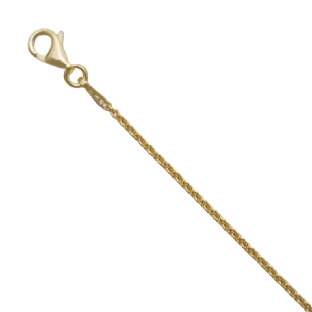 18" Gold Plated Round Cable Chain