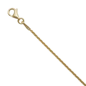 18" Gold Plated Round Cable Chain