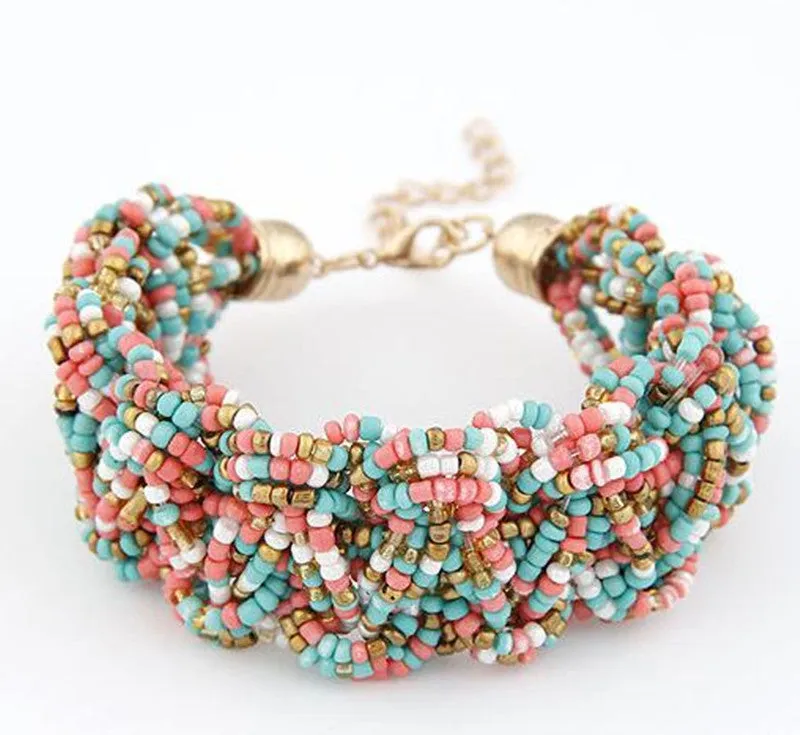 2017 Hot Jewelry Good Quality Bohemia 6 Colors Beads Bracelet For Woman New bracelets & bangles Christmas Gifts HOT