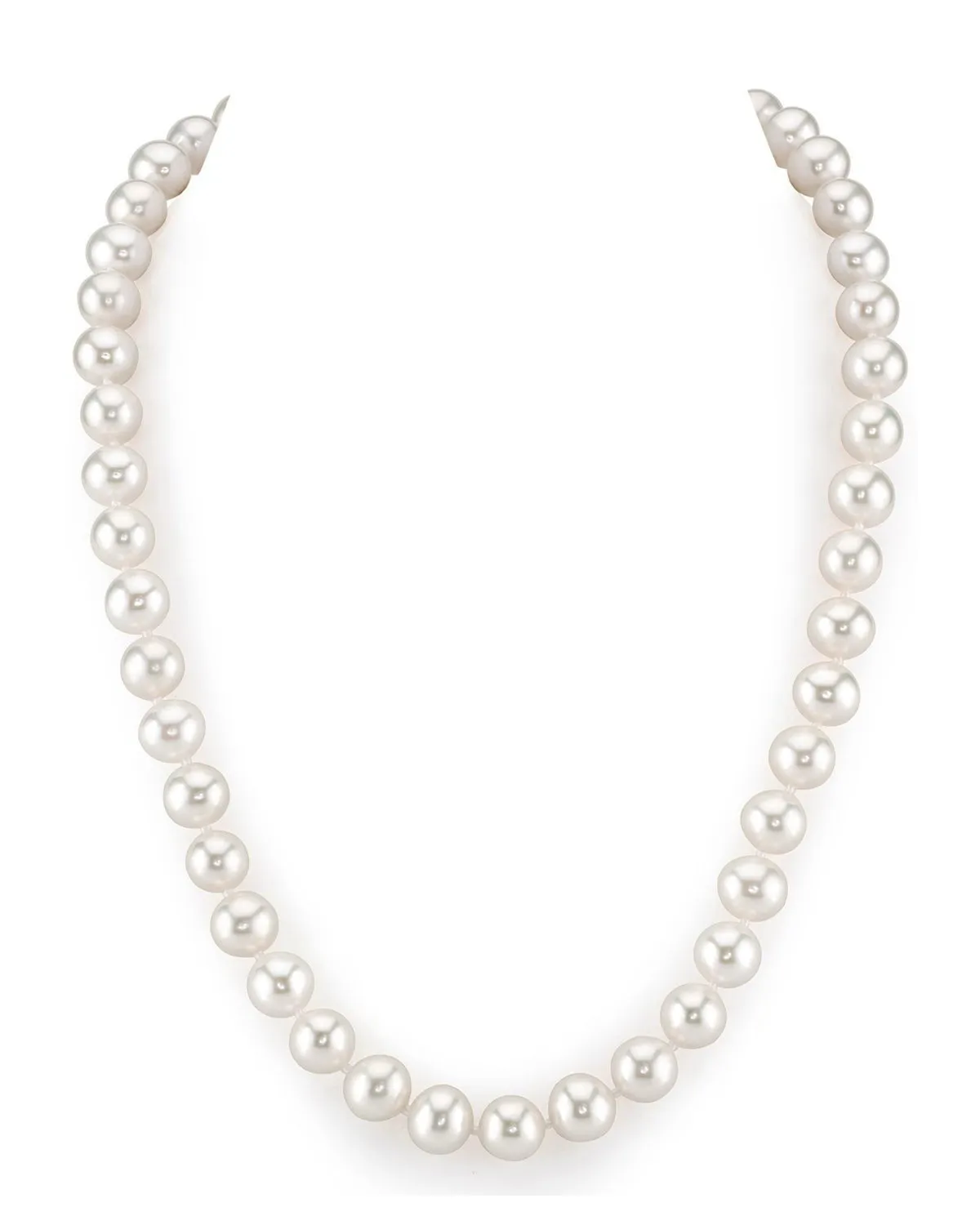 8.5-9.5mm White Freshwater Pearl Necklace - AAA Quality