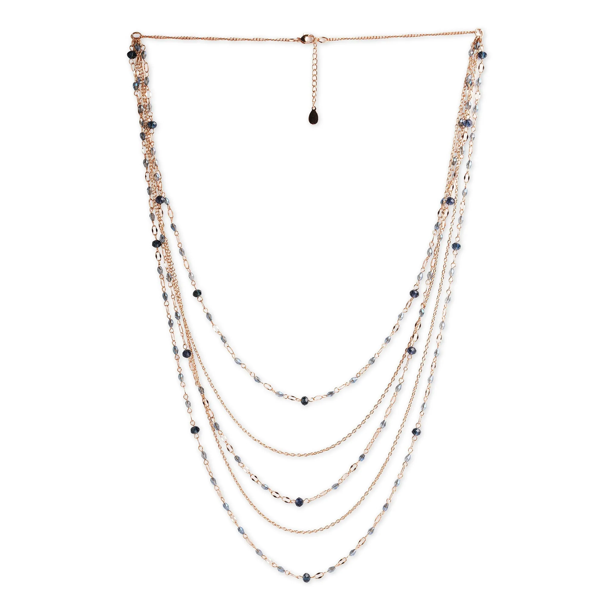 Accessorize London Women's Facet Bead Layered Necklace