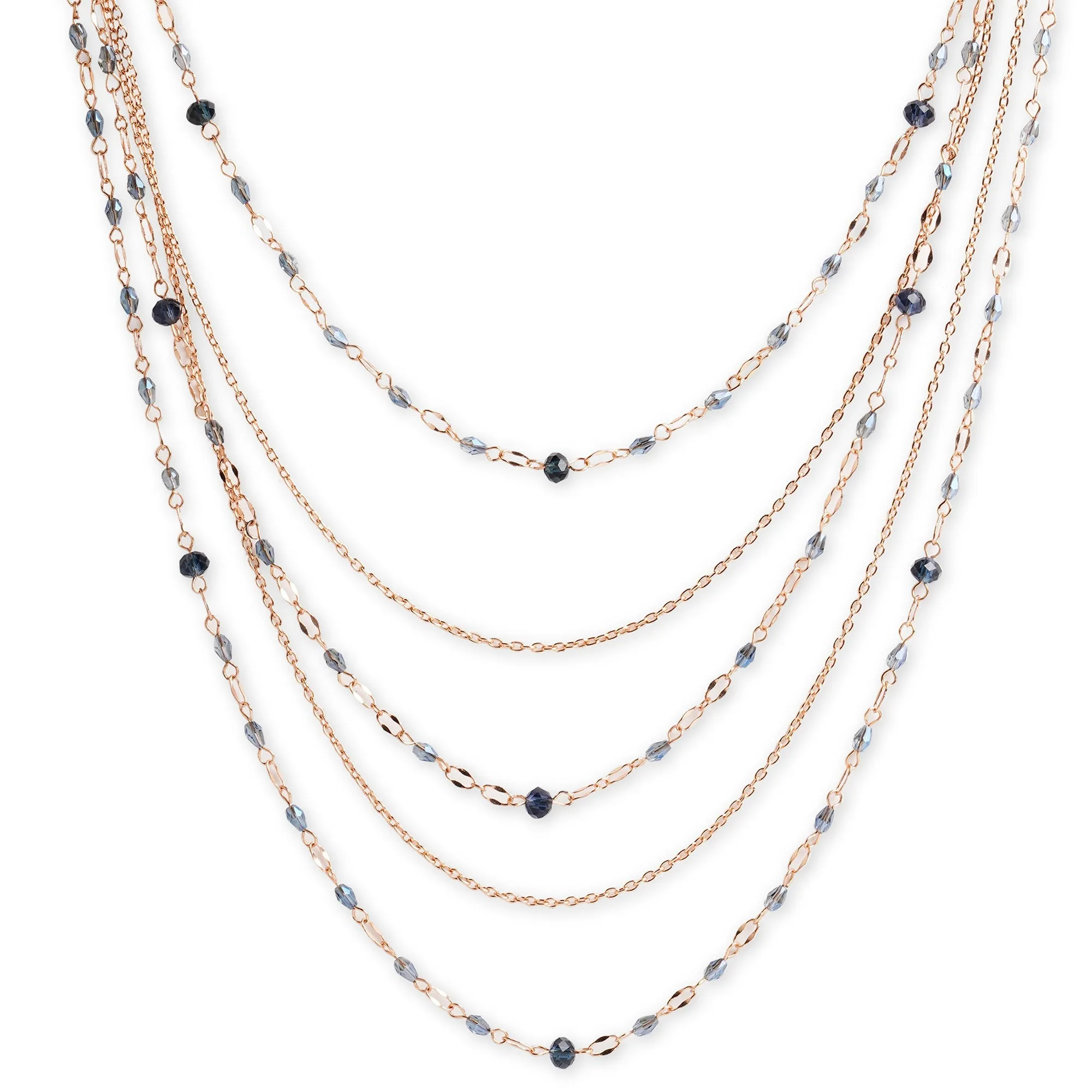 Accessorize London Women's Facet Bead Layered Necklace