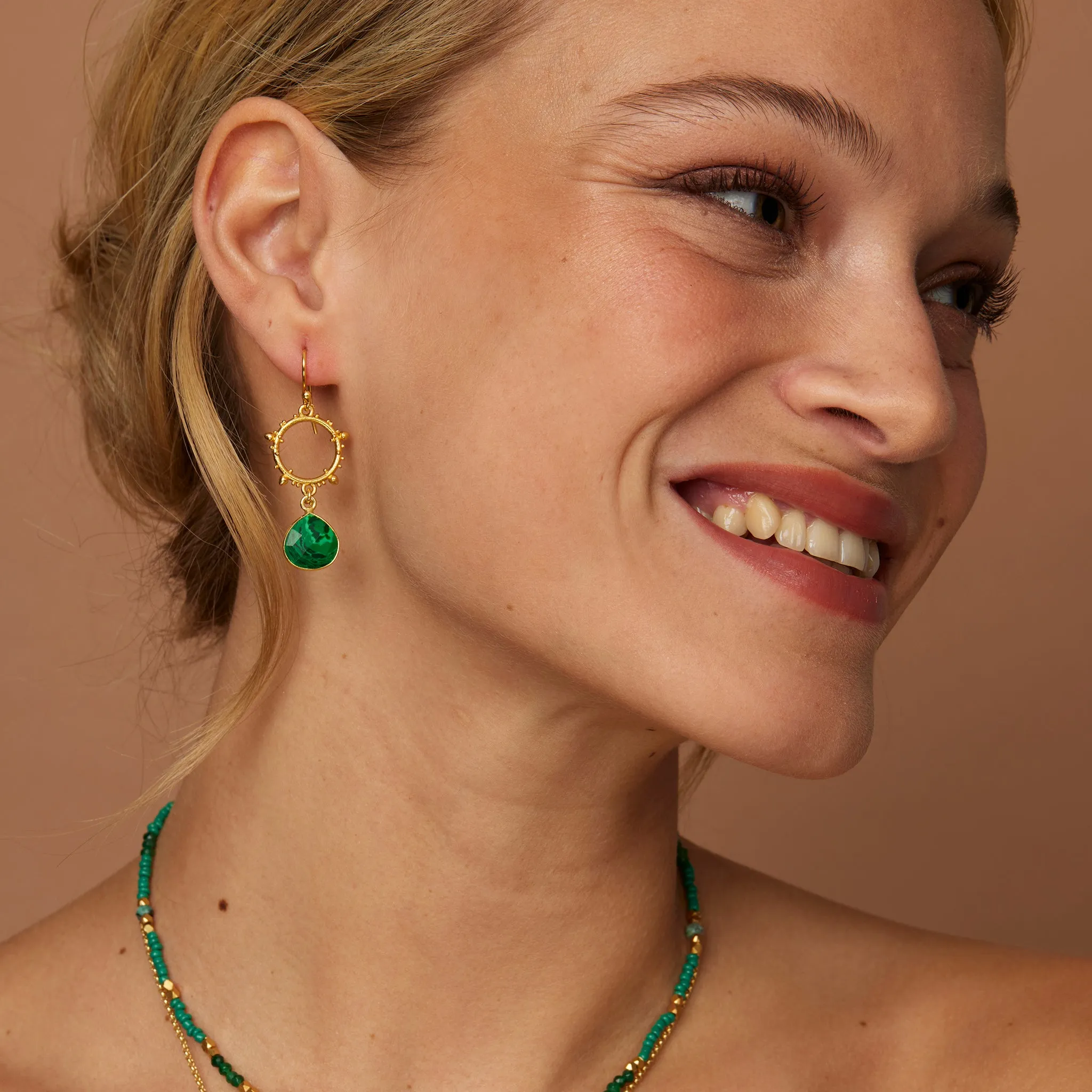 Allegra Malachite Earrings