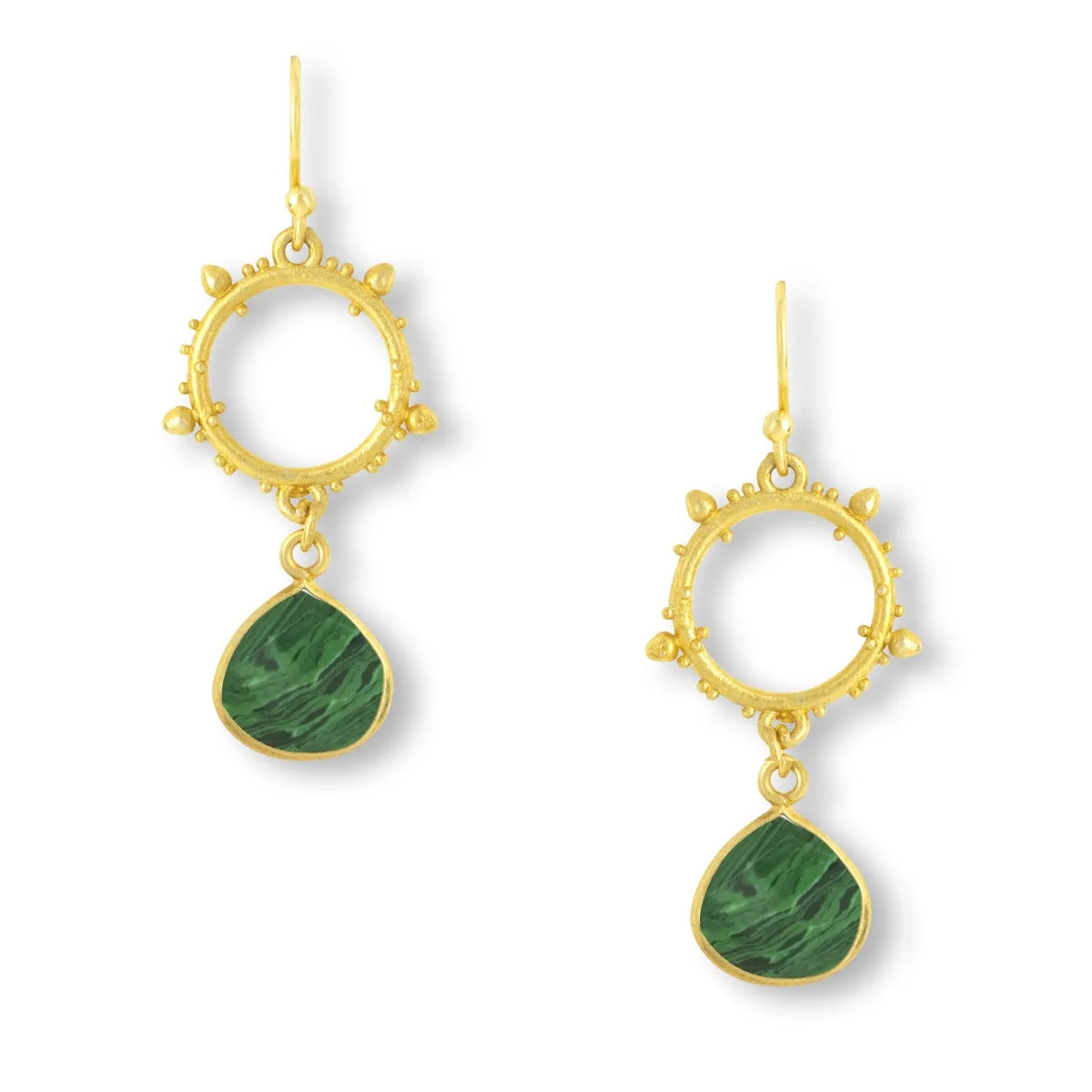 Allegra Malachite Earrings