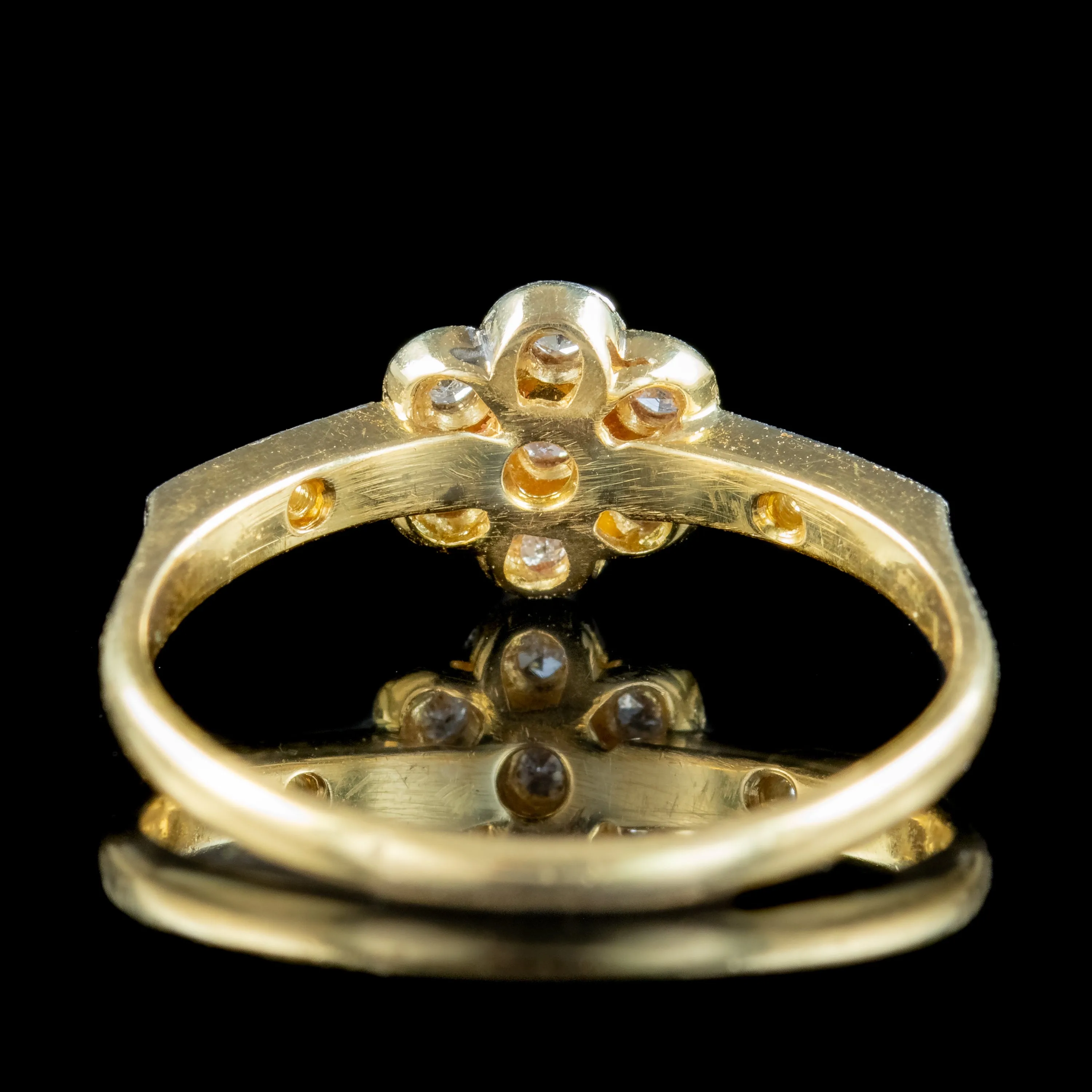 Antique Edwardian Diamond Daisy Cluster Ring