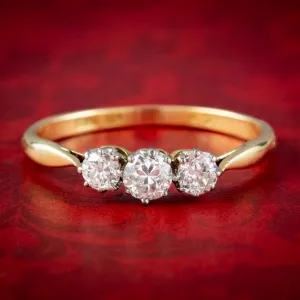 Antique Edwardian Diamond Trilogy Ring 0.52ct Diamond