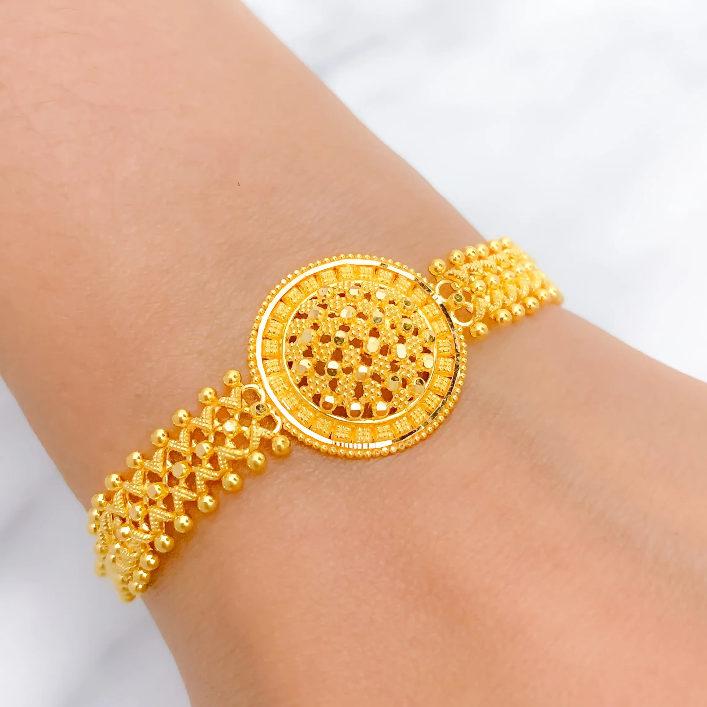 Attractive   Trendy Yellow Gold Bracelet