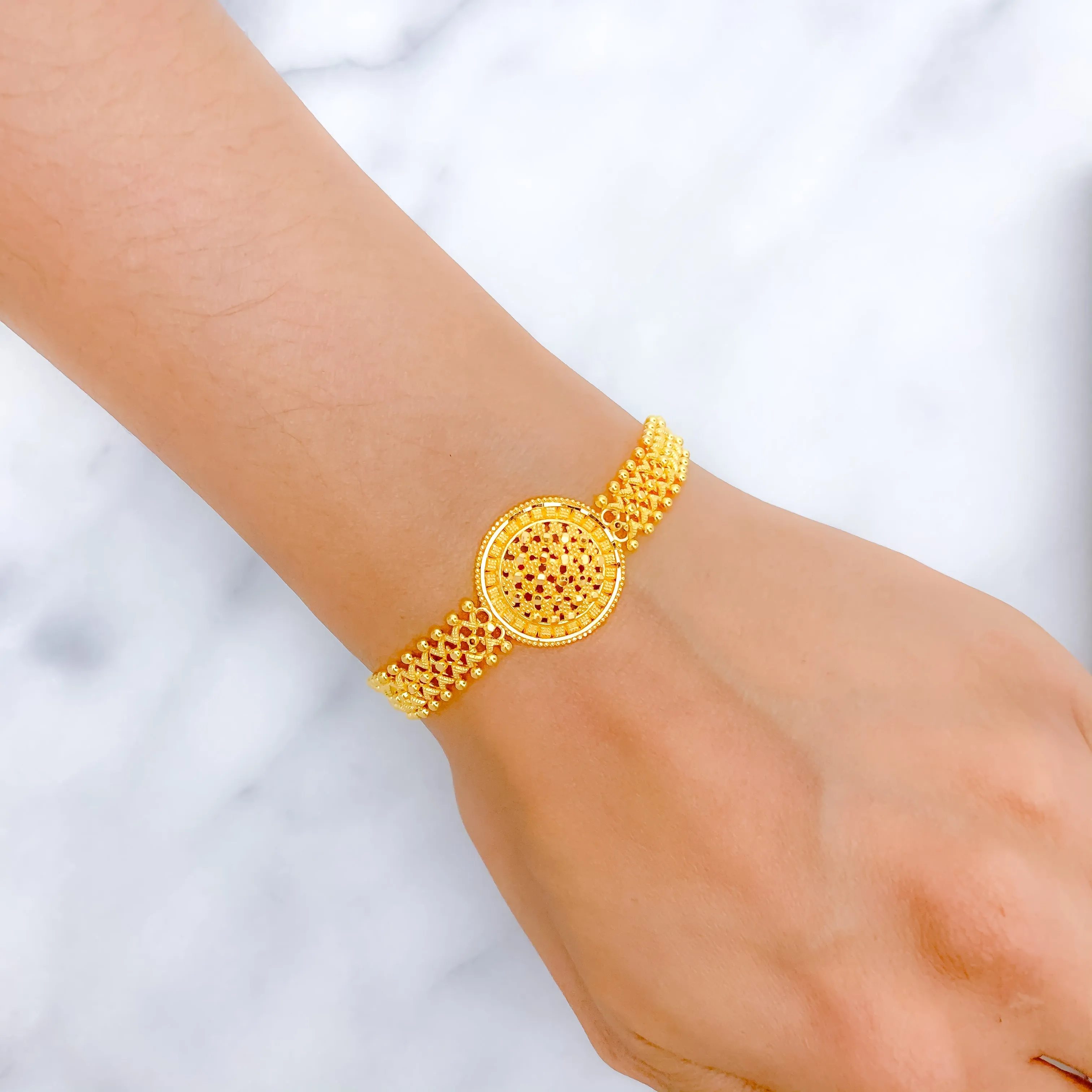 Attractive   Trendy Yellow Gold Bracelet