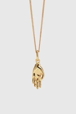 Babelogue Hand Charm Necklace - Gold Plated