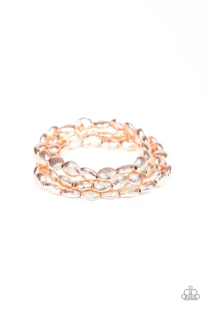 Basic Bliss Rose Gold Bracelet Set - Paparazzi Accessories