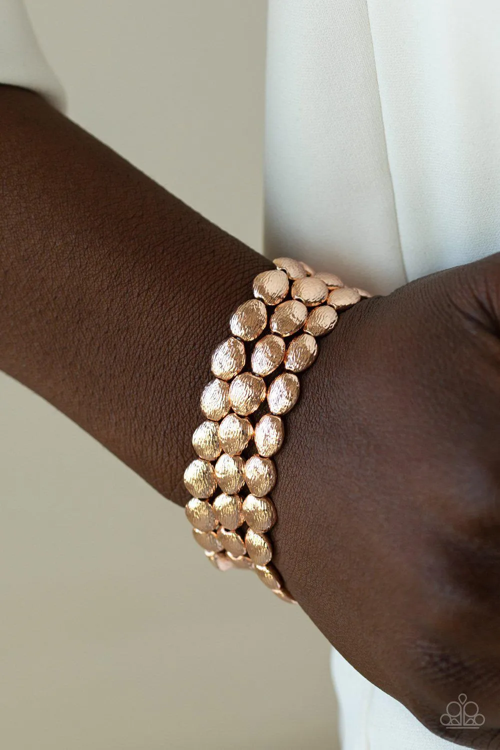 Basic Bliss Rose Gold Bracelet Set - Paparazzi Accessories