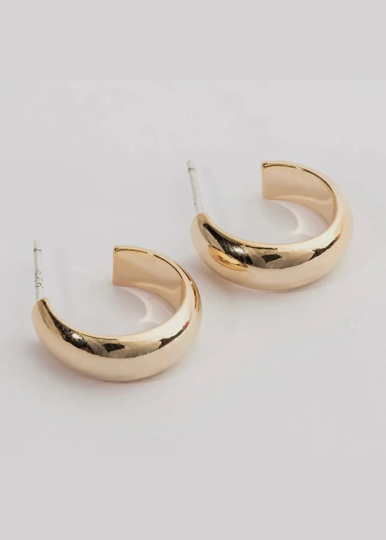 Bold 18k Gold Dipped Earrings