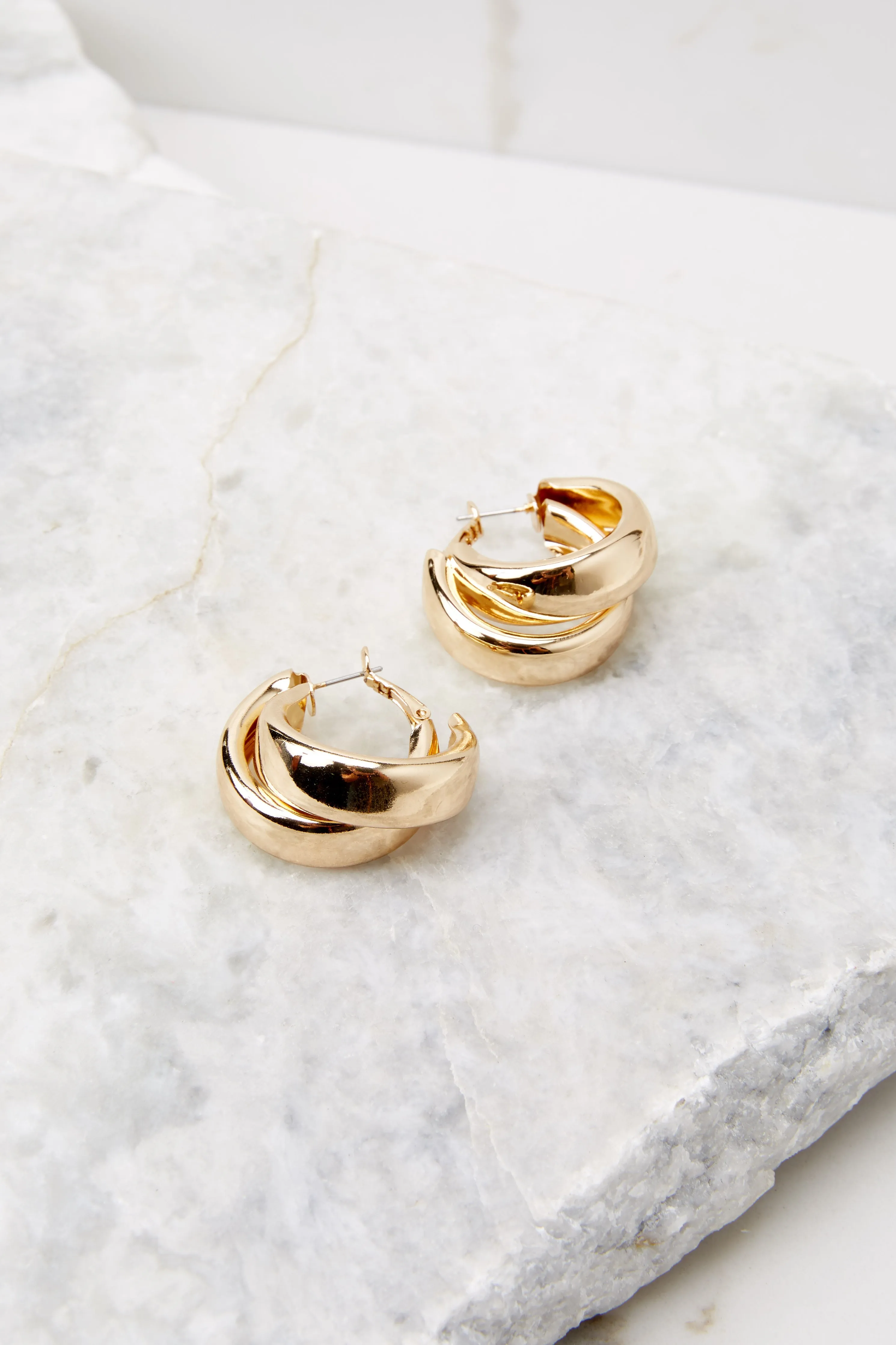 Bold Advances Gold Hoop Earrings