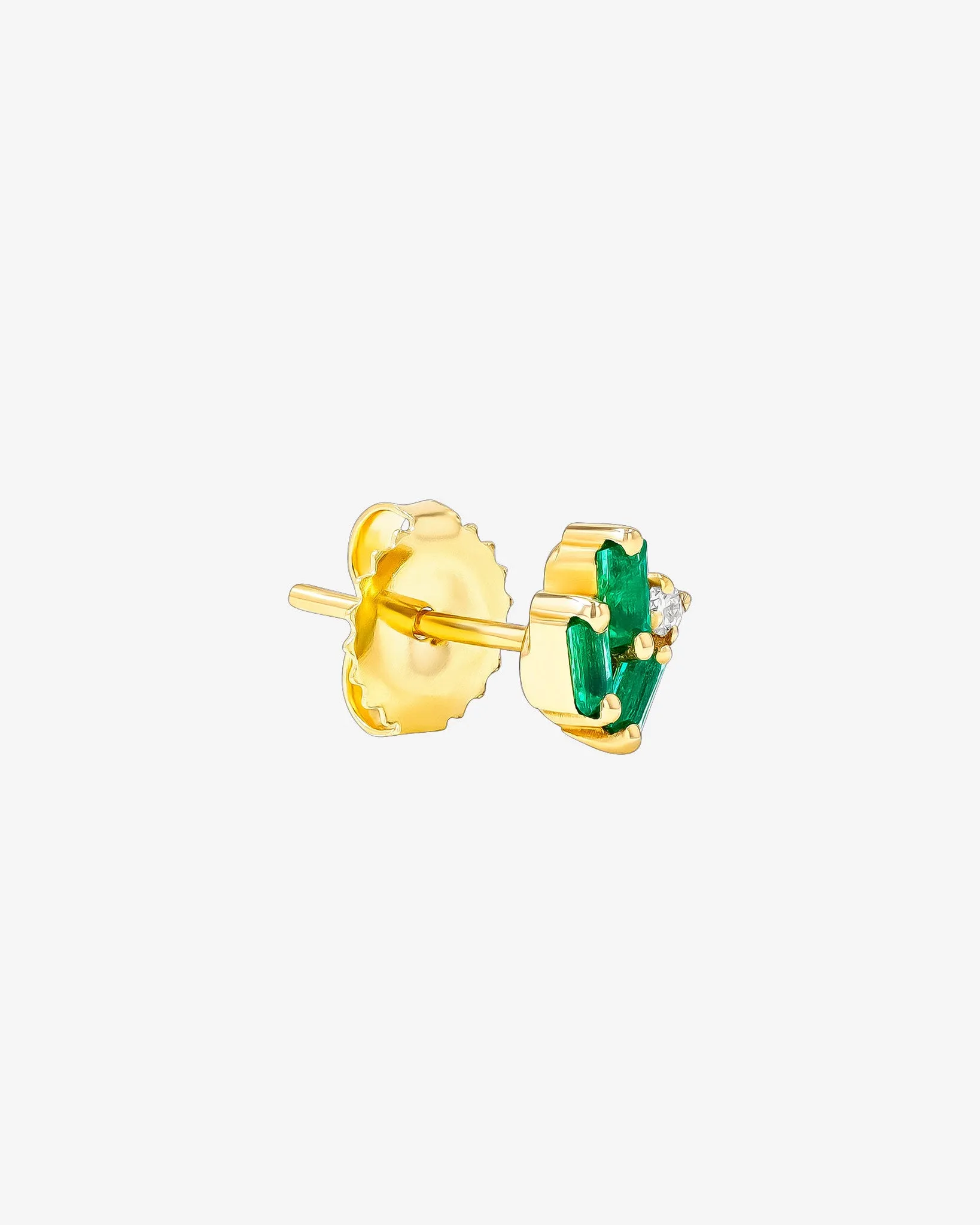 Bold Cluster Emerald Studs