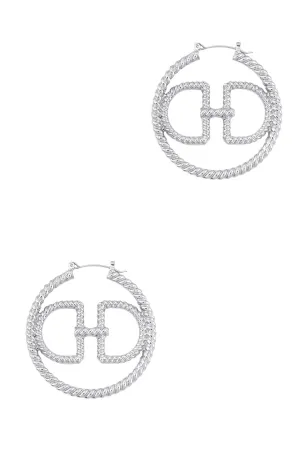 Bold Glam Circular Earrings