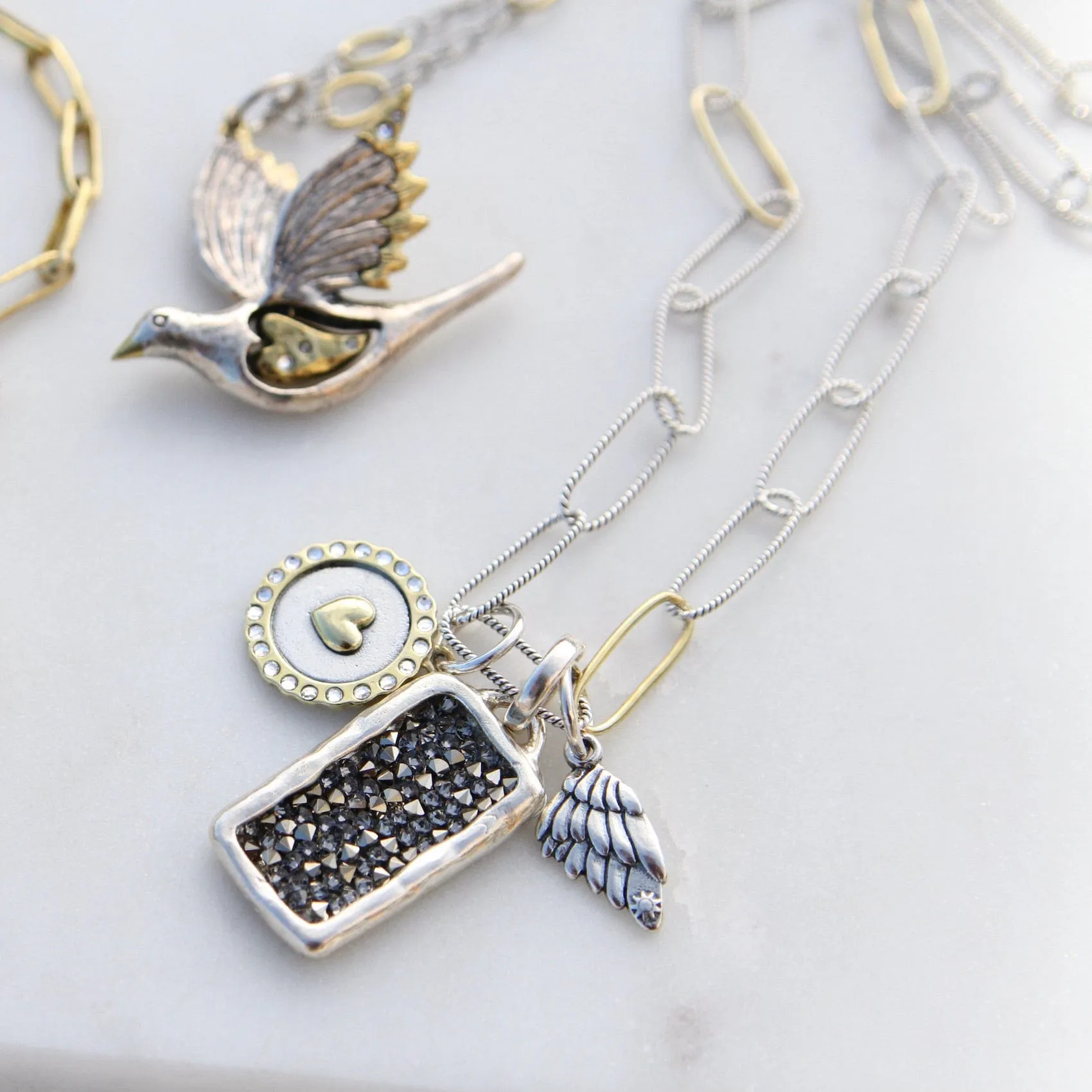 Carry You Forever Wing Charm