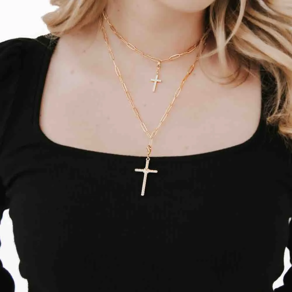 Chanelle Charm Bar Necklace Chains - WATERPROOF