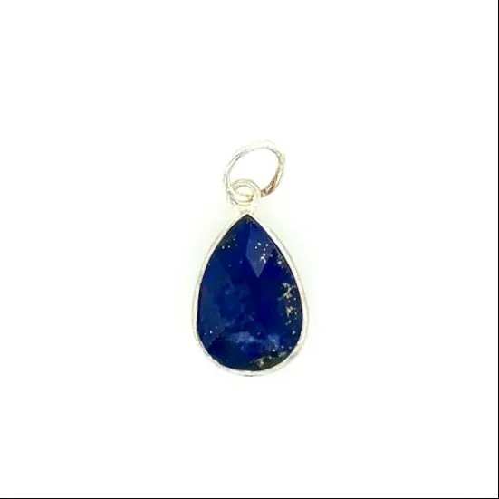 Channel Set Pear Shape Pendant