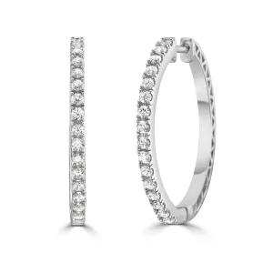 Classic CZ Hoop Earrings