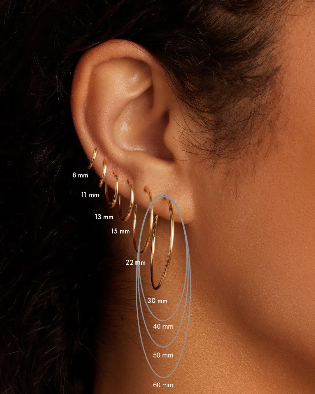 CLASSIC GOLD HOOP EARRINGS