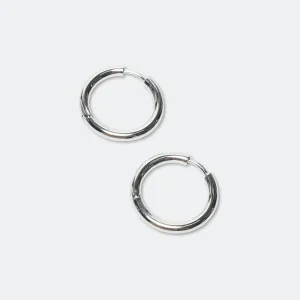 Classic Hoops Medium - 925 Silver