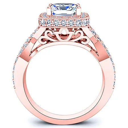 Clover - Princess Lab Diamond Engagement Ring (IGI Certified)