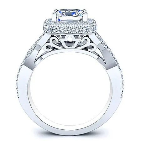 Clover - Princess Moissanite Engagement Ring