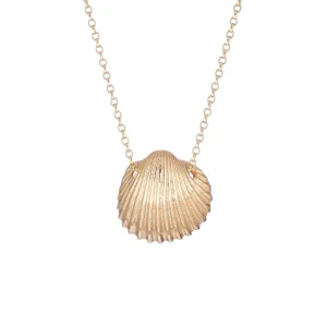 Cockle Shell Necklace Large (Silver or Gold)