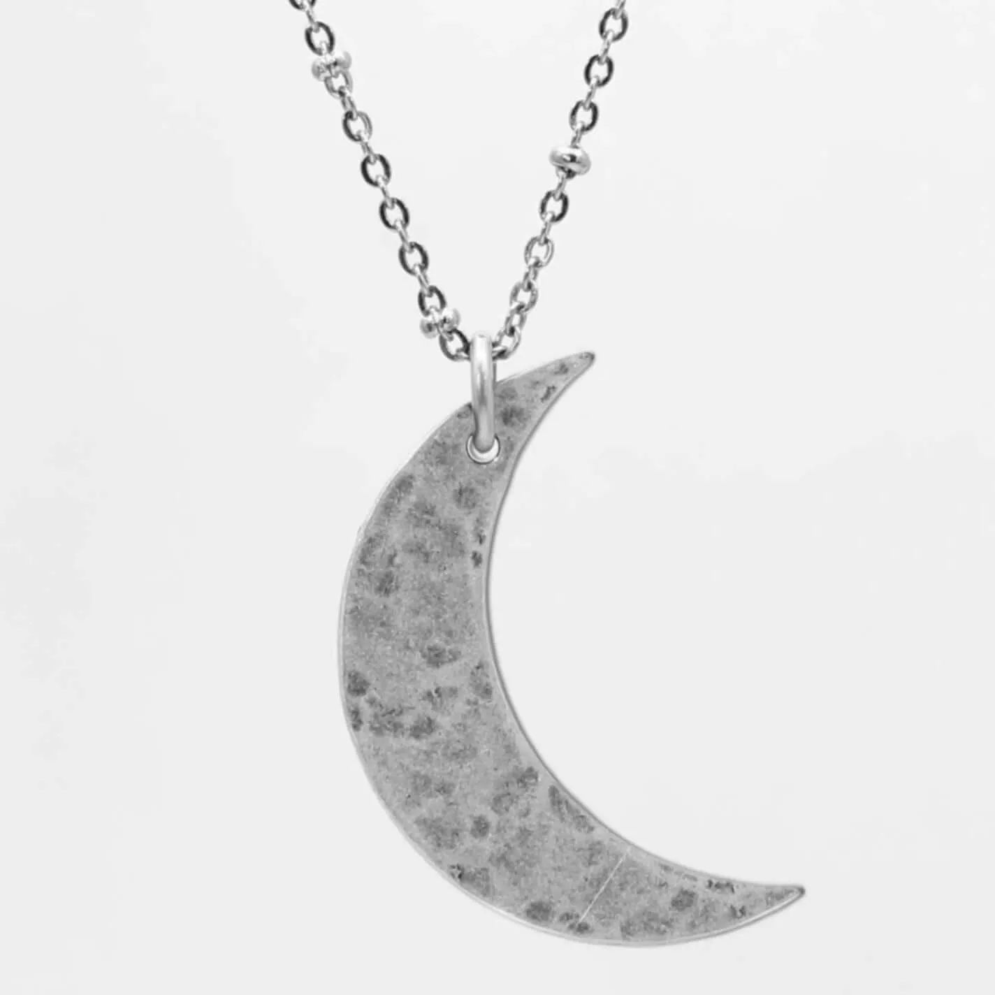 Crescent Long Layered Necklace