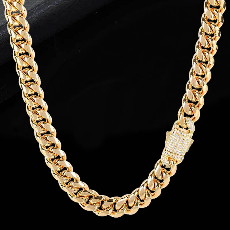 Diamond Cuban Link Stainless Steel Choker Chain