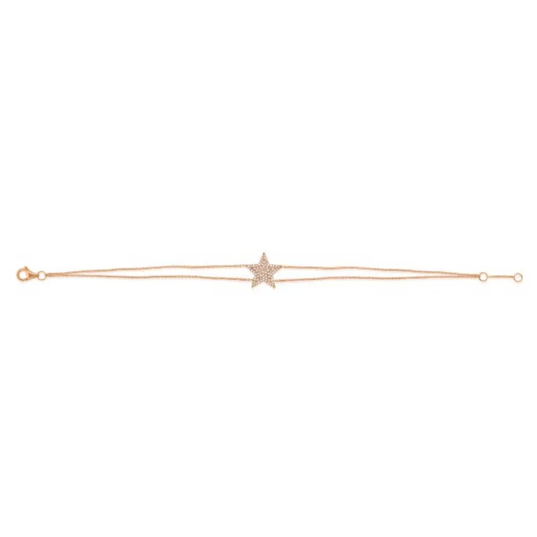 Double Chain Trendy Star Bracelet