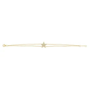 Double Chain Trendy Star Bracelet