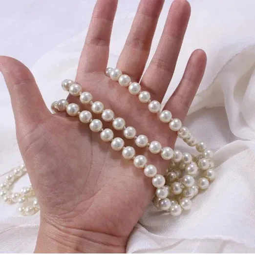 Elegant Pearl Sweater Necklace