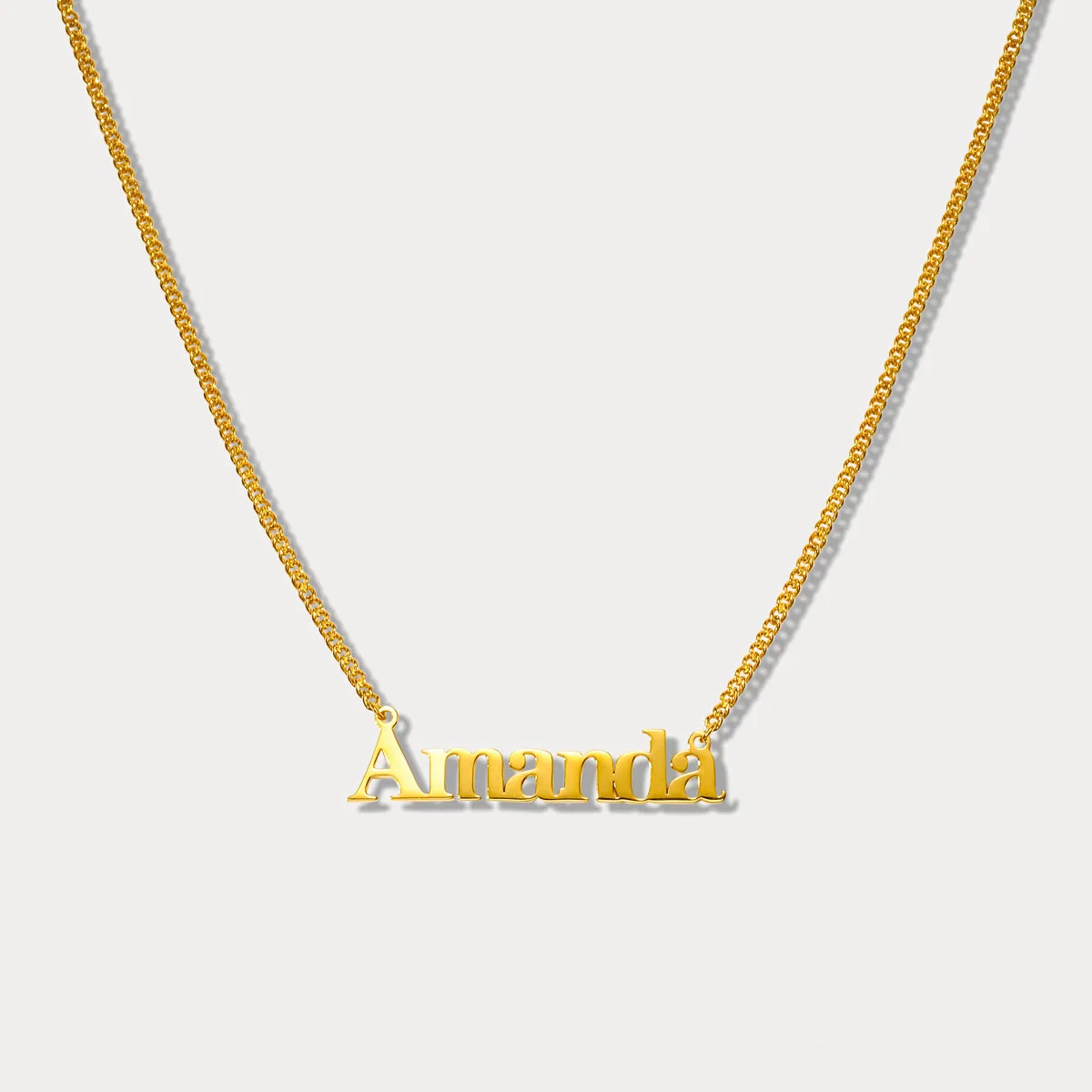 Elephant Name Necklace