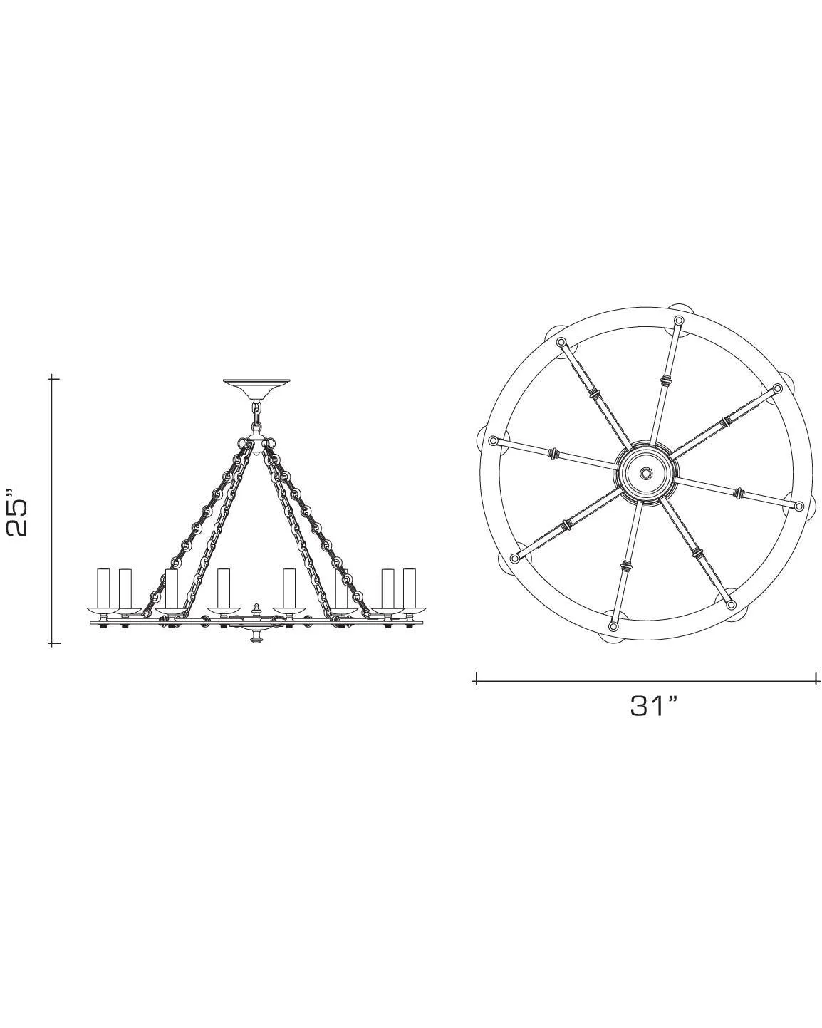 Elias 31 Chandelier