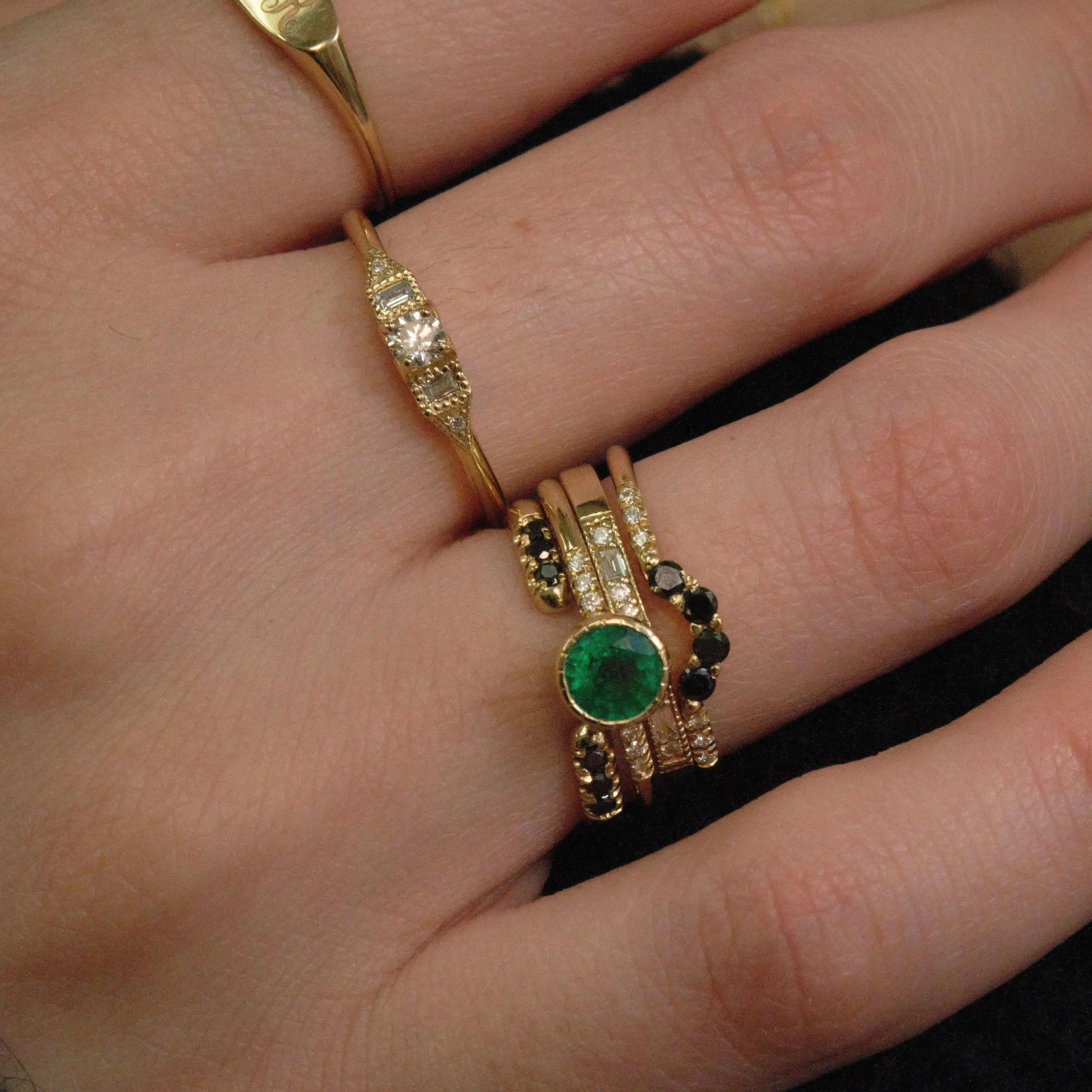 Emerald Hope Equilibrium Ring