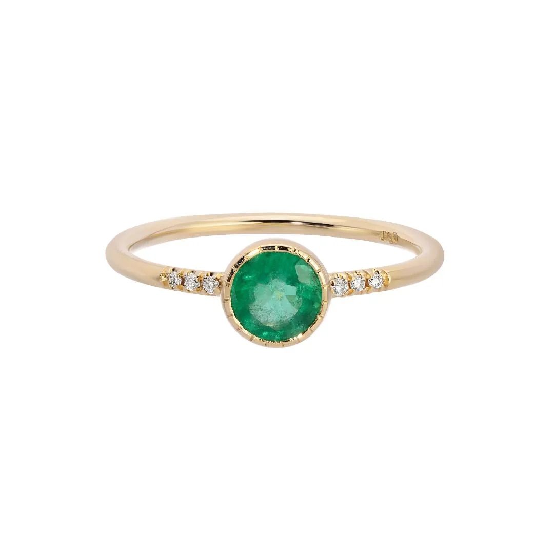 Emerald Hope Equilibrium Ring