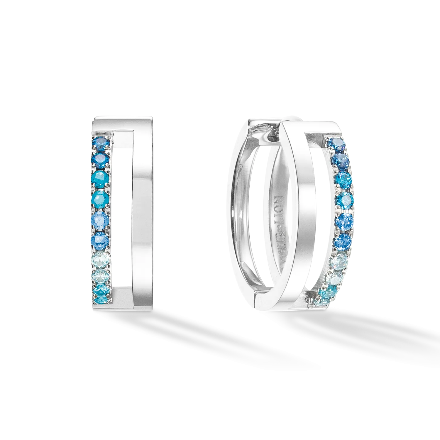 Eternal Unity Hoops silver-blue