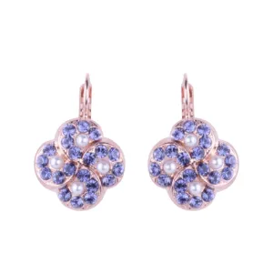 Extra Luxurious Quatrefoil Leverback Earrings in "Violet" *Custom*