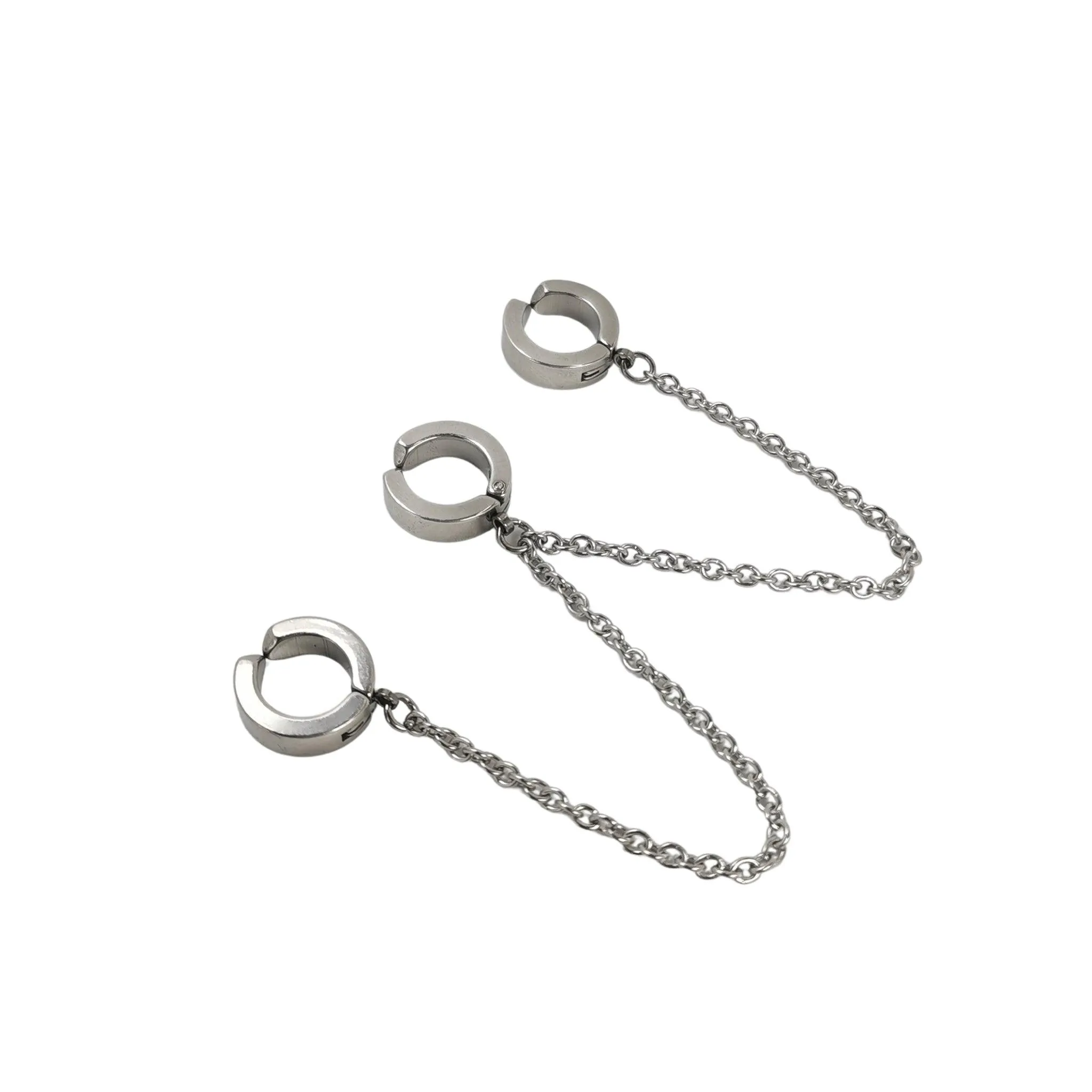 Fervooor Waterproof chains and chains earrings clip