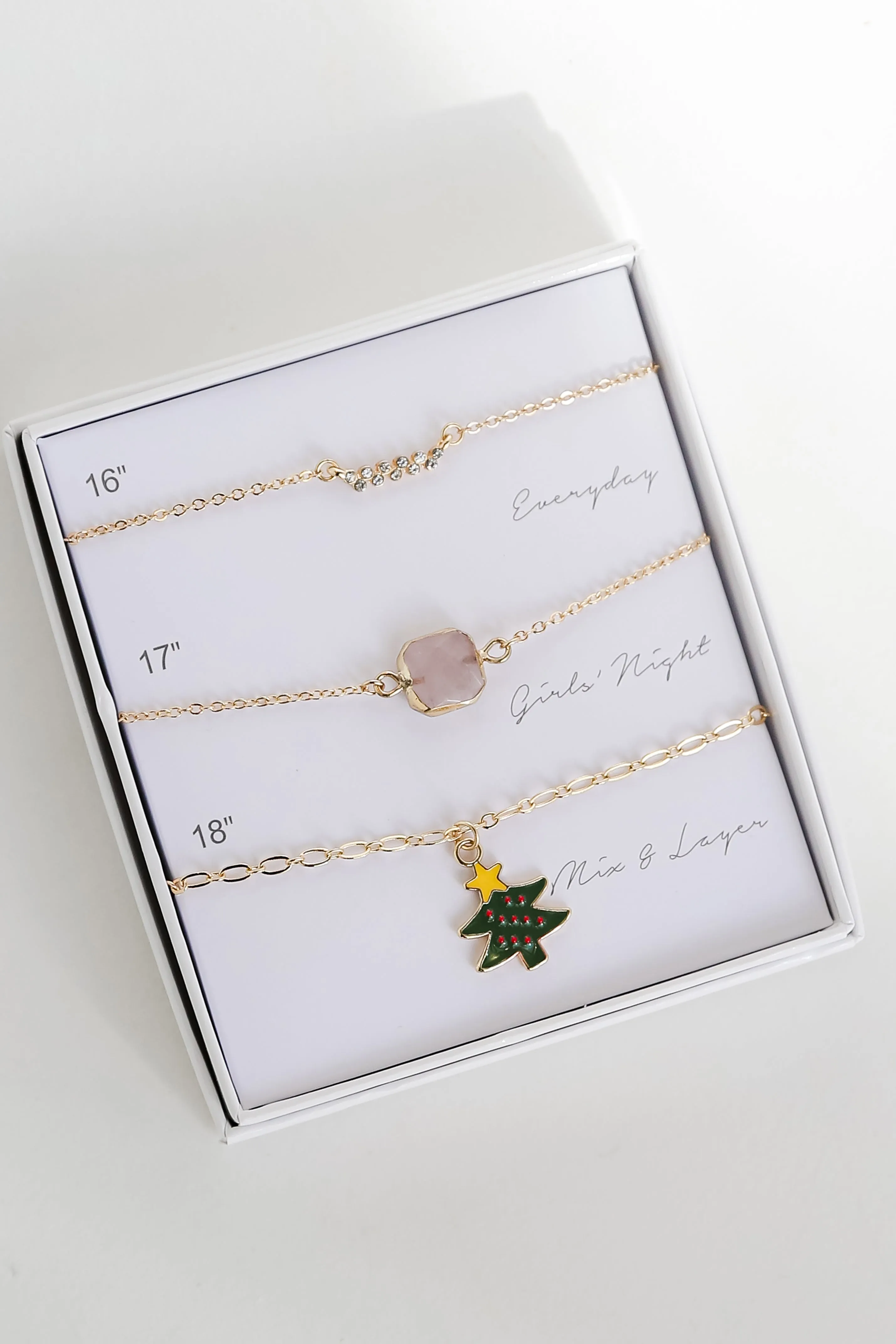 FINAL SALE - Jessica Gold Necklace Set